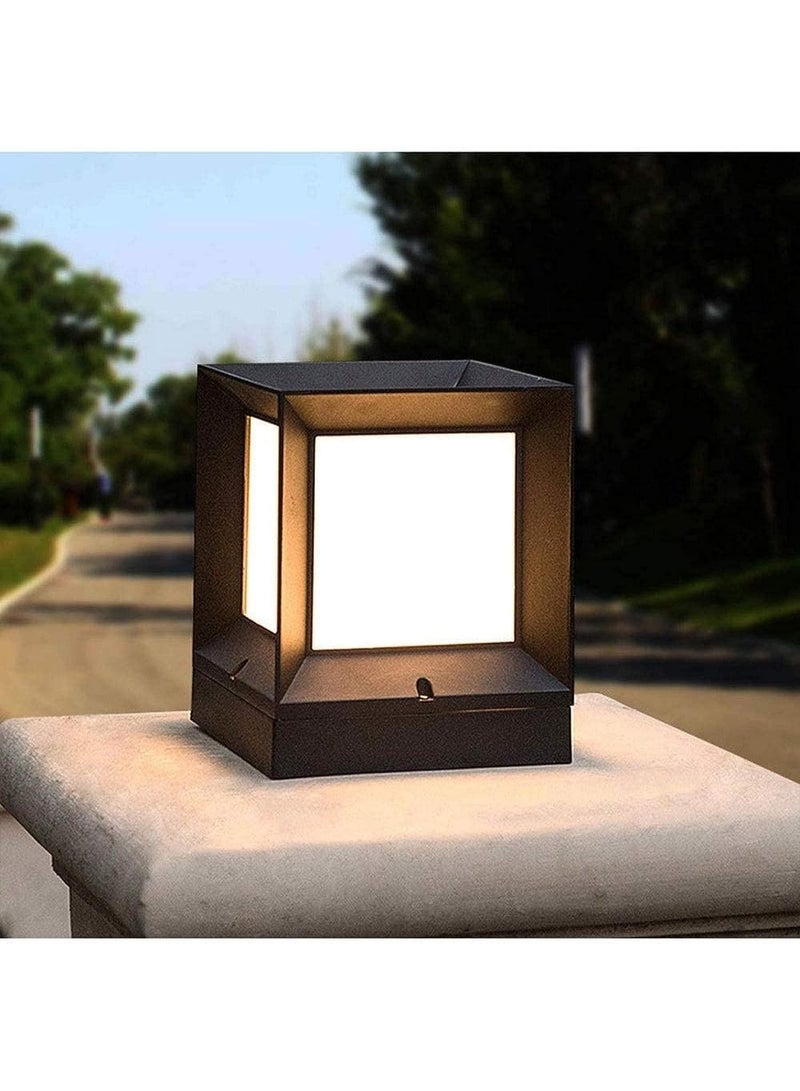 المفتاحة مصباح جداري خارجي WL-910-210 IP65 - مصباح جداري LED مربع عصري مقاوم للماء | أسود | 20 سم × 26 سم | للاستخدام الداخلي والخارجي - Image 1